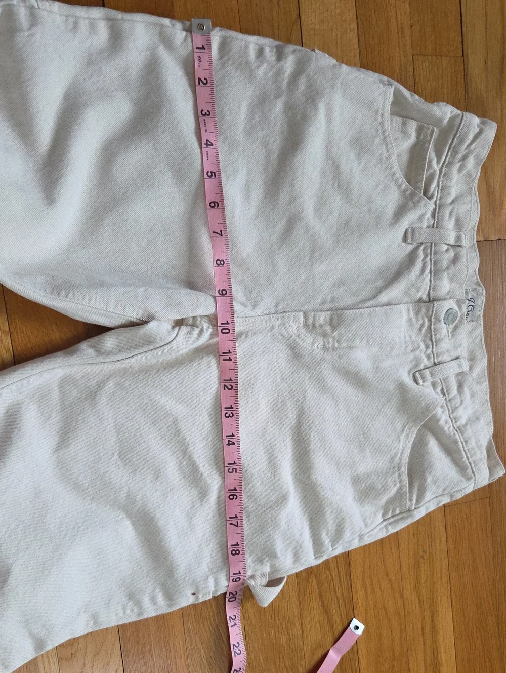 J. Crew Cream Carpenter Jeans